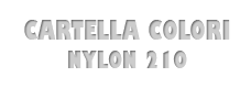 Cartella colori Nylon 210